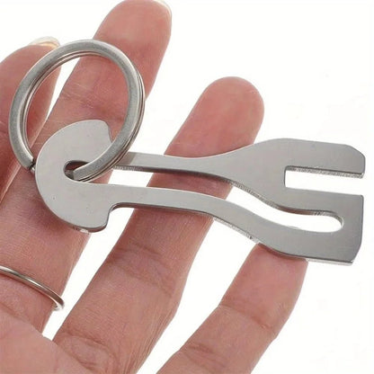 4Pcs Trolley Token Keychains - Metal Shopping Cart Coin Key Rings