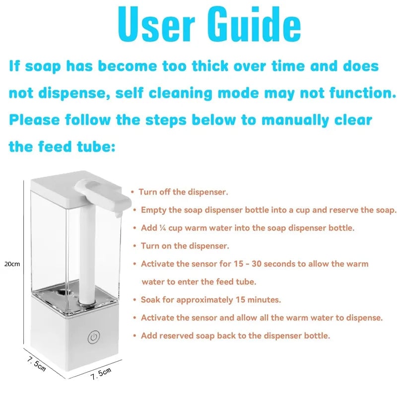 550ml USB Rechargeable Automatic Touchless Liquid Soap Dispenser