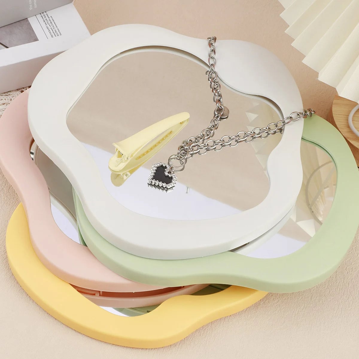 Tabletop Makeup Mirror - Adjustable Vanity Mirror for Bedroom Decor