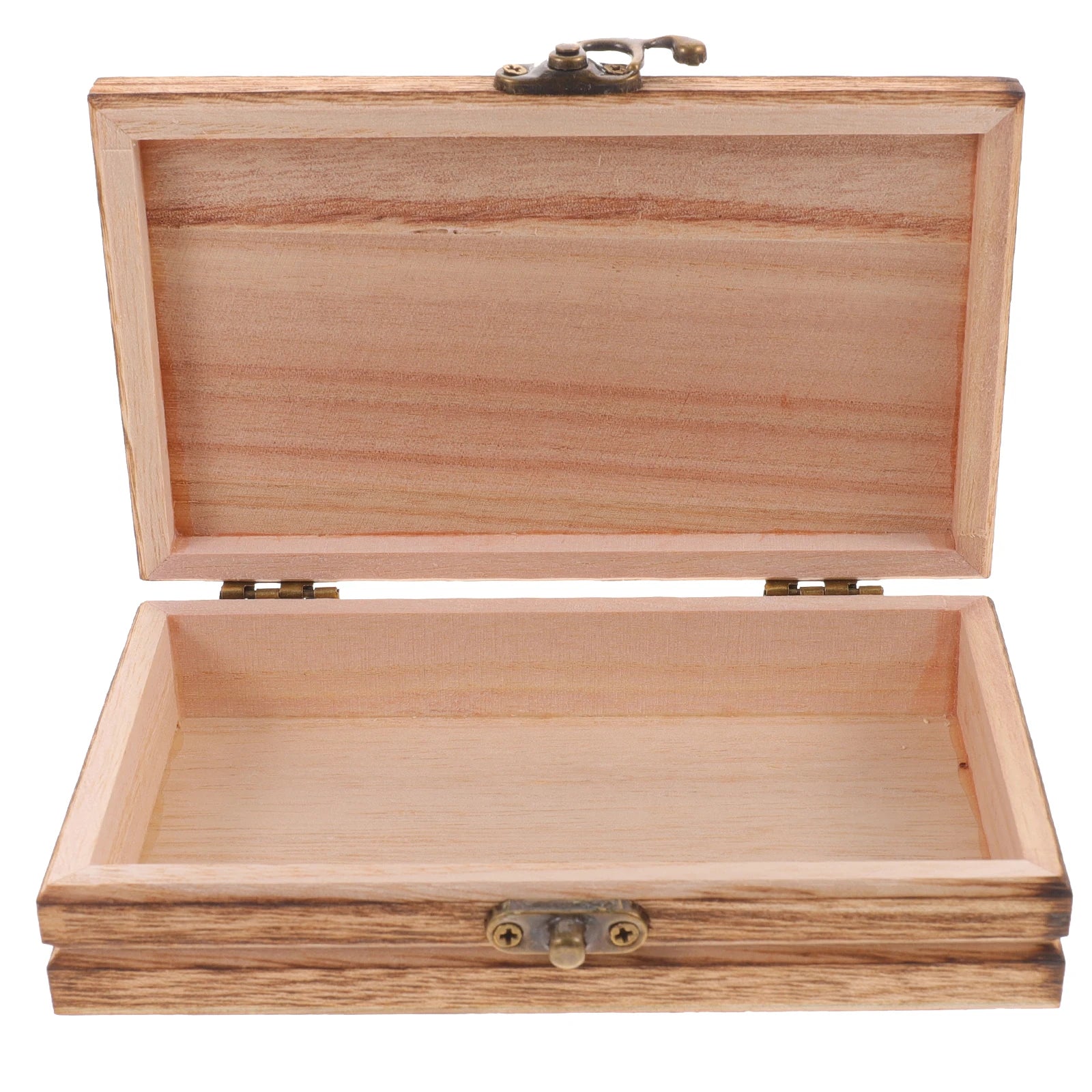 Wooden Jewelry Storage Box With Lid - Keepsake Trinket Case