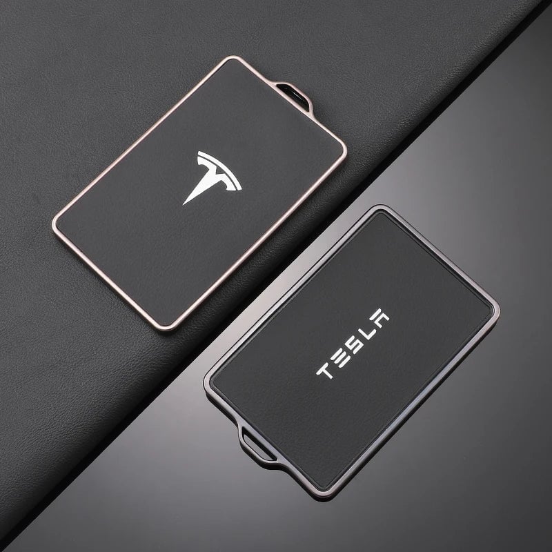 TPU Leather Tesla Key Fob Case NFC Compatible Model 3/S/X/Y Cover