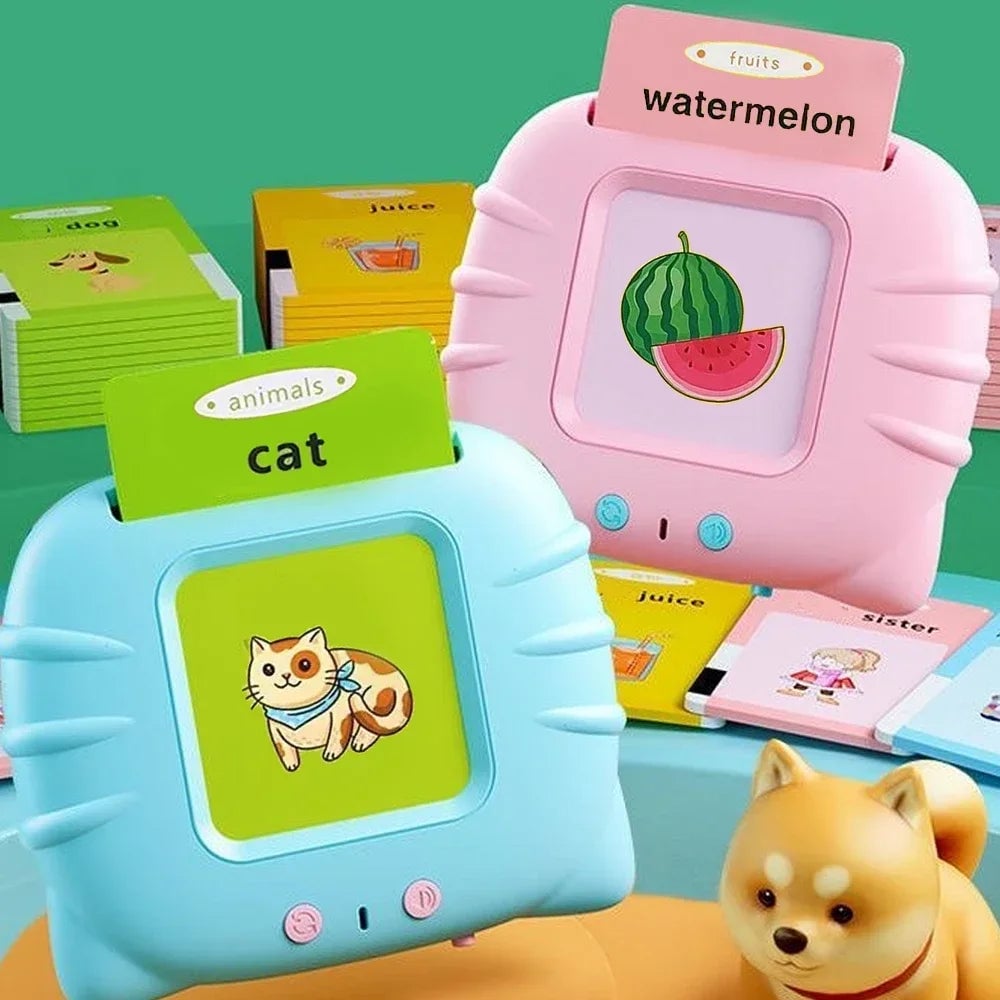 Electronic Talking Flash Cards - Audio Learning Toys for Kids