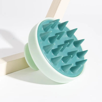 Silicone Scalp Massage Brush - Shampoo Hair Massager with Handle