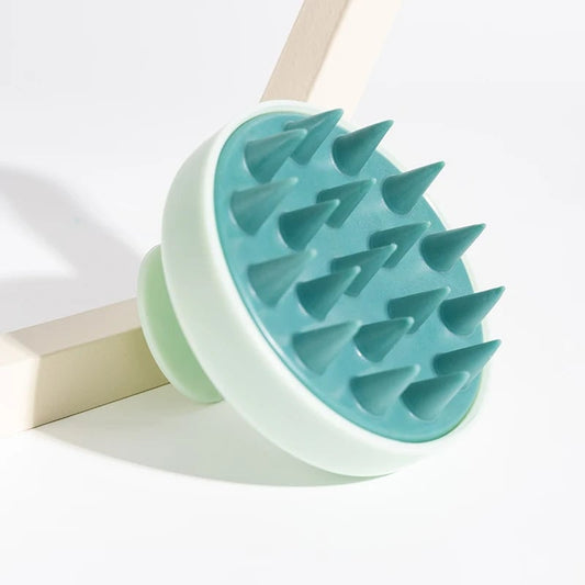 Silicone Scalp Massage Brush - Shampoo Hair Massager with Handle