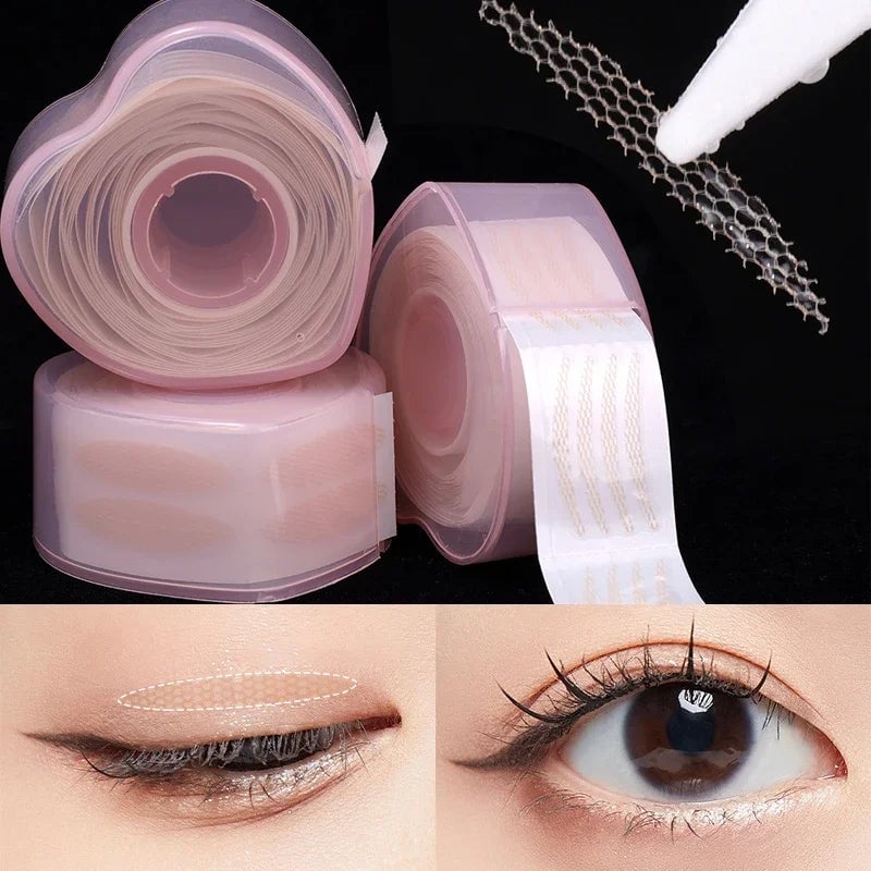 360Pcs Double Eyelid Tape Clear Beige Natural Eye Fold Stickers