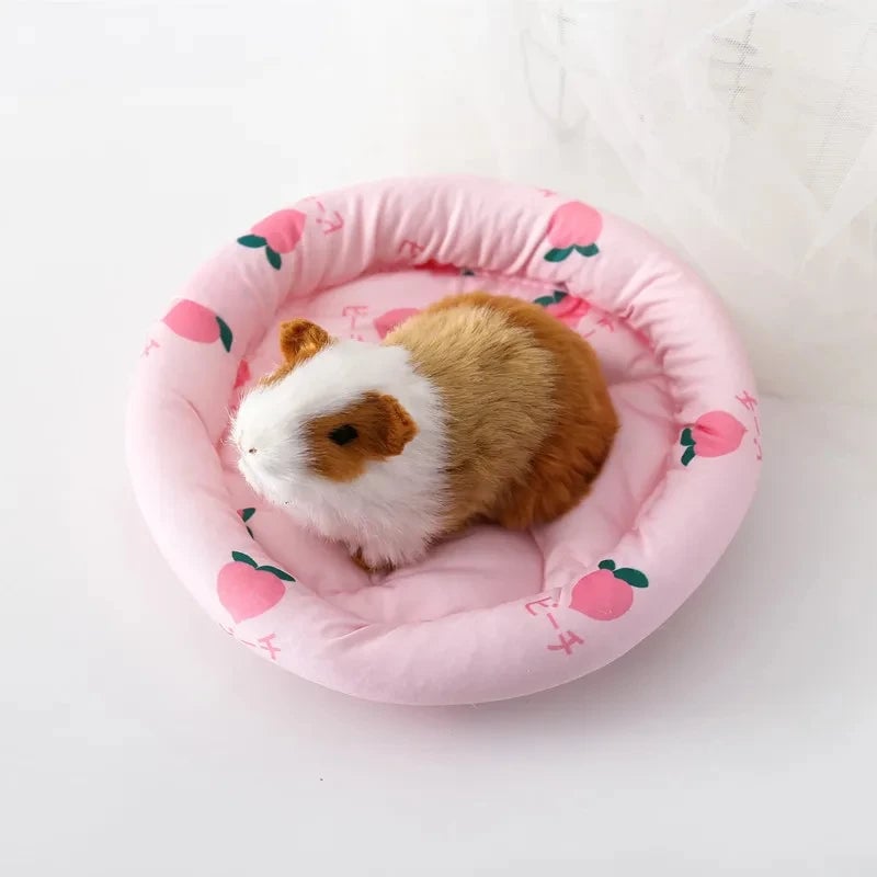 Circular Soft Pet Sleep Mat - Small Animal Bed Pad Hamster Hedgehog