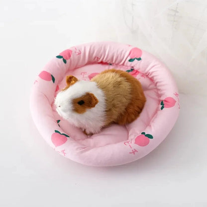 Circular Soft Pet Sleep Mat - Small Animal Bed Pad Hamster Hedgehog