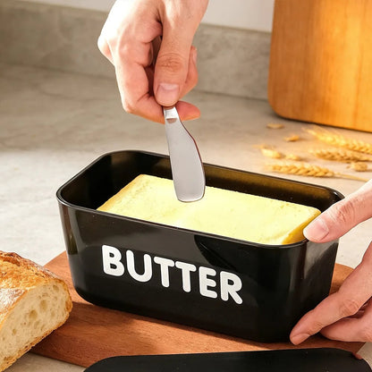 Large Capacity Butter Cheese Storage Box with Tools - Fridge Organizer