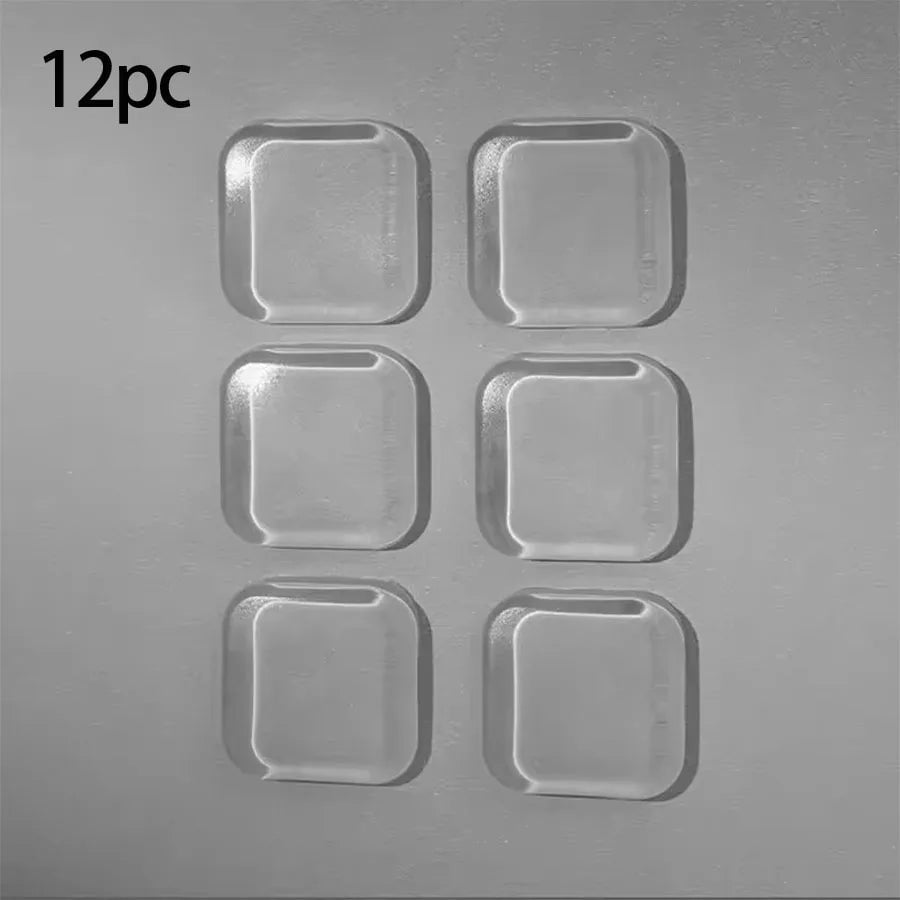 Clear Rubber Door Knob Wall Shield - Self-Adhesive Door Stopper Pad