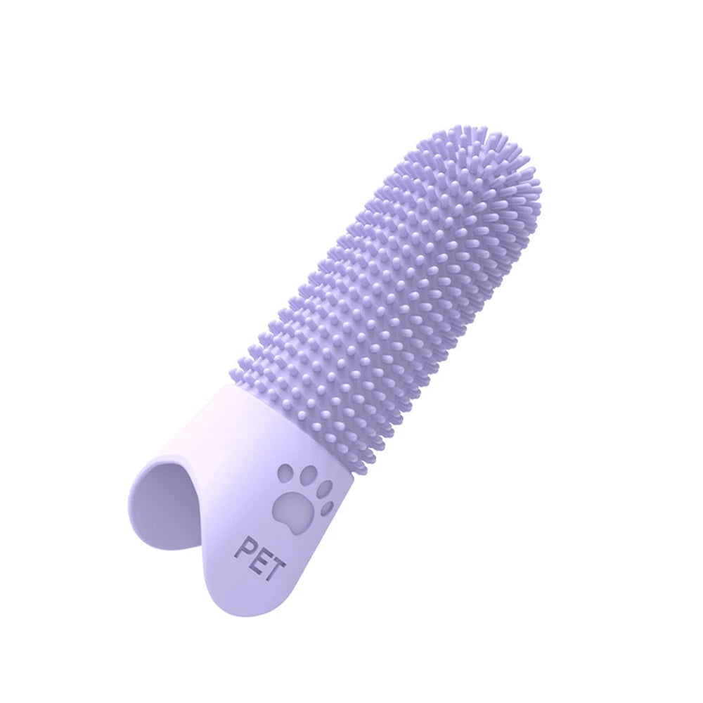 Silicone Pet Finger Toothbrush - Cat Dog Teeth Cleaning Tartar