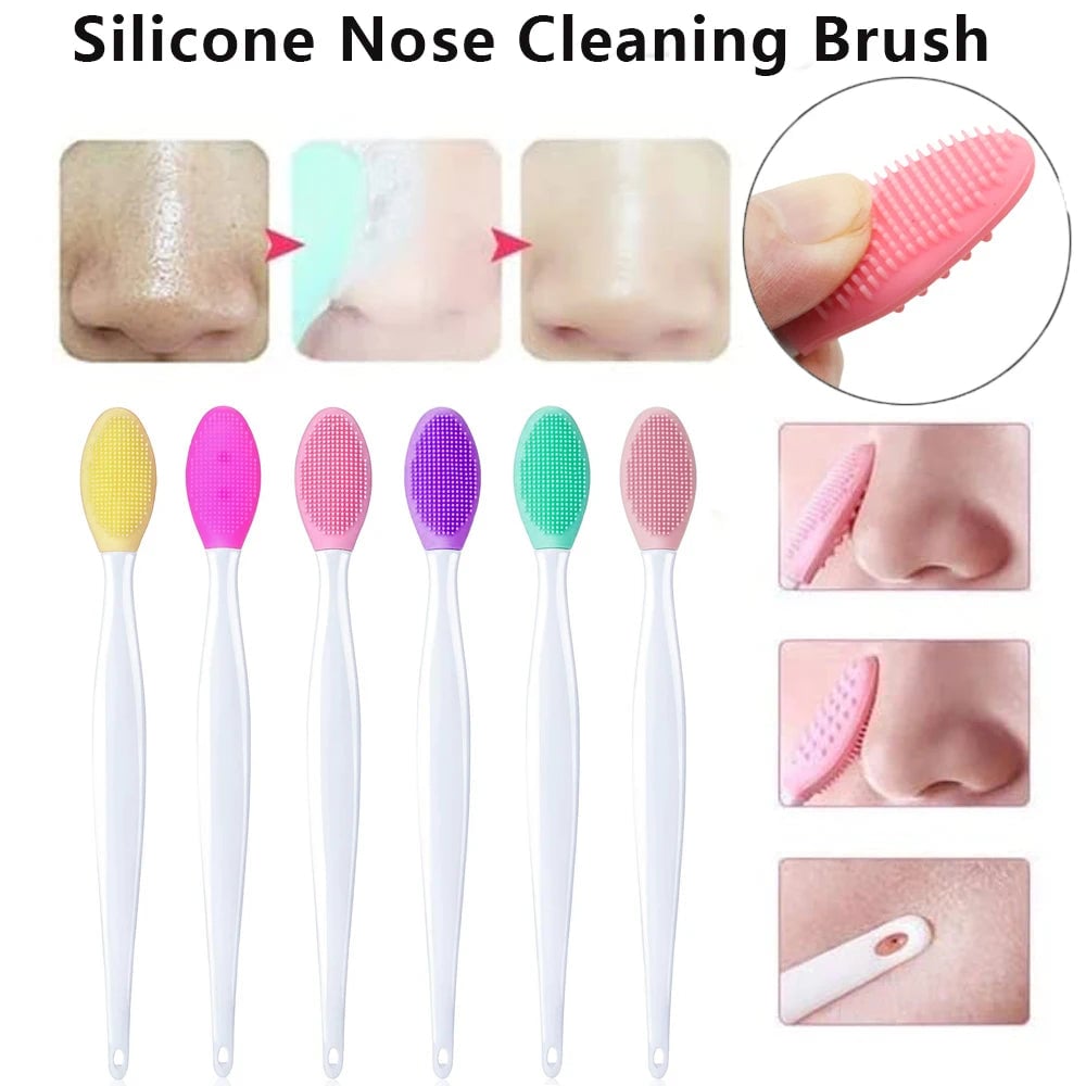 Silicone Face Cleansing Brush Set - Blackhead Removal & Exfoliation