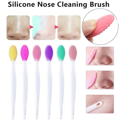 Silicone Face Cleansing Brush Set - Blackhead Removal & Exfoliation
