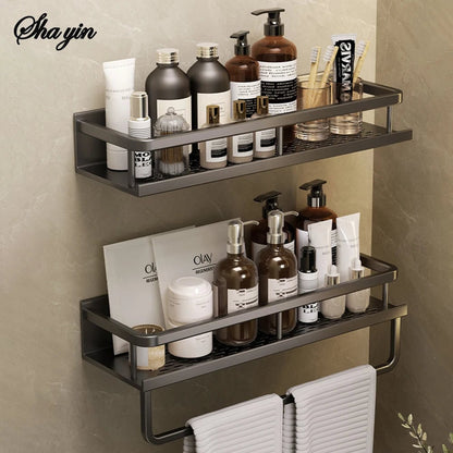 No-Drill Wall Mount Toilet Storage Rack - Bathroom Organizer