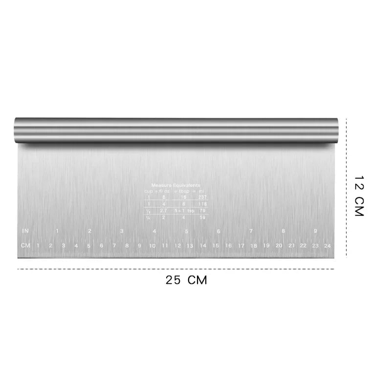 Stainless Steel Cake Scraper Spatula - Buttercream Smoother Tool