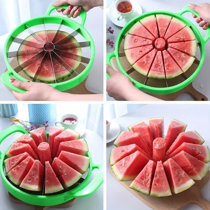 Stainless Steel Watermelon Slicer Multifunctional Handheld Circular Slitter Creative and Labor-saving apple Slicing Tool Cutter