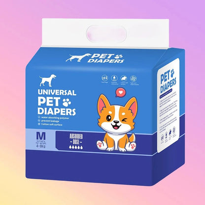 Disposable Pet Diapers 10/12PCs Breathable Absorbent for Dogs