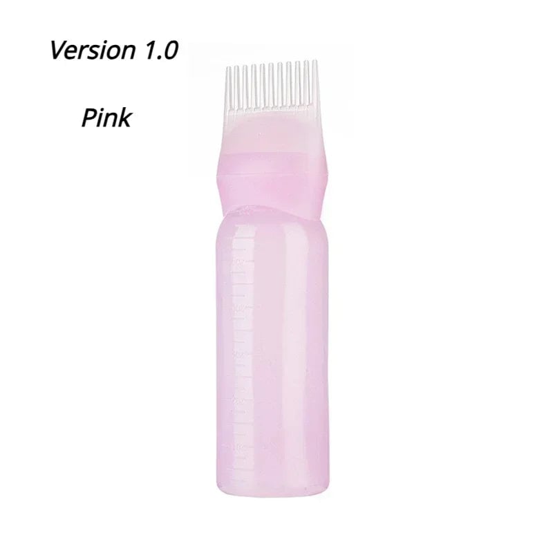 Silicone Scalp Massage Brush Hair Dye Applicator Bottle Salon Tool
