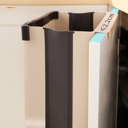 Folding Kitchen Car Trash Can - Space-Saving Waste Bin Dustbin