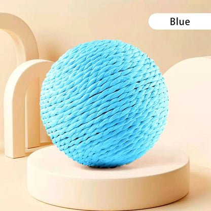 10CM Interactive Sisal Cat Scratching Ball - Teeth Cleaning Sound Toy