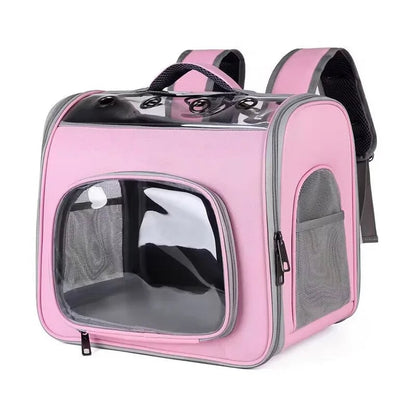 Breathable Pet Carrier Backpack for Cats Dogs - Travel Outdoor Bag