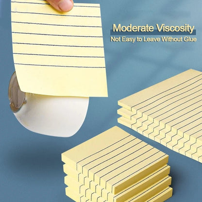 200 Sheet Lined Sticky Notes 4-Color Pack Self-Adhesive Markers
