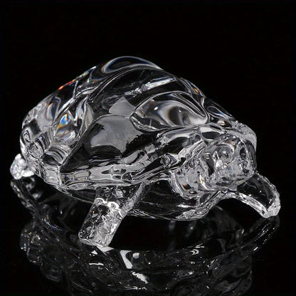 Crystal Turtle Ornament Mini Statue Lucky Desk Home Office Decor
