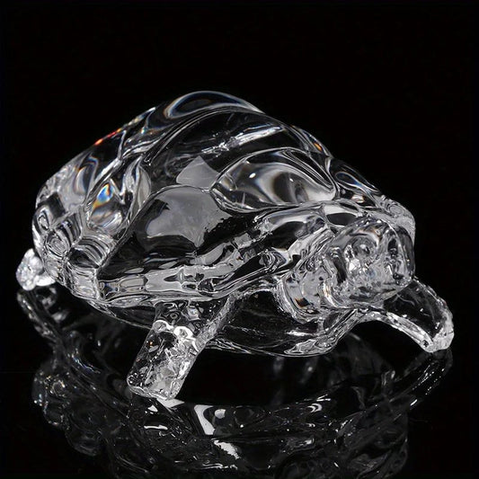 Crystal Turtle Ornament Mini Statue Lucky Desk Home Office Decor