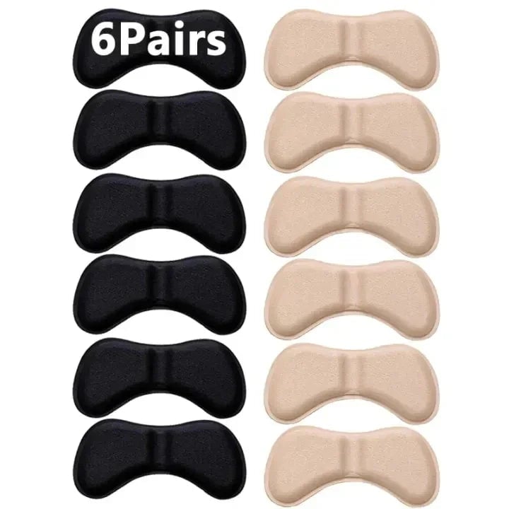 6 Pairs Heel Cushion Insoles - Pain Relief Anti-Wear Foot Pads