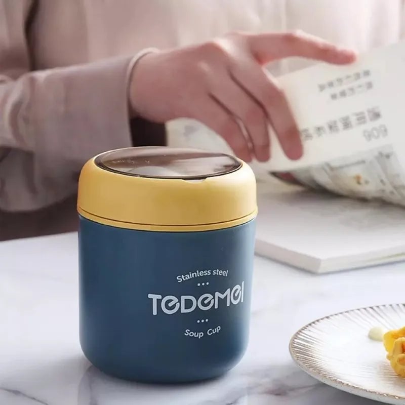 510ml Stainless Steel Insulated Lunch Box with Spoon - Thermal Bento