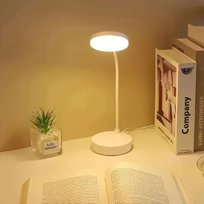 LED Desk Lamp 3-Level Dimmer USB Powered Eye-Care Warm White Light