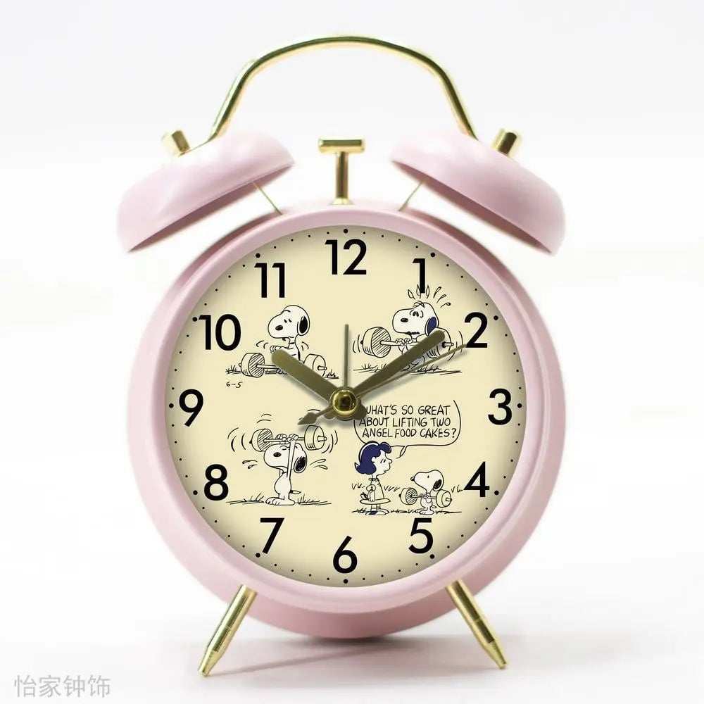 Silent Snoopy Cartoon Alarm Clock - Student Desktop Timepiece Gift