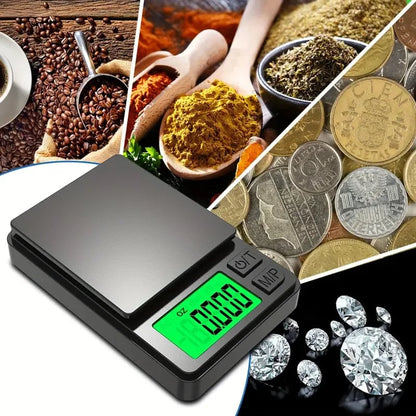 Digital Pocket Scale 1000g x 0.1g - Precision Jewelry Food Travel