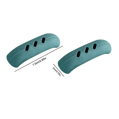 2Pcs Silicone Pan Handle Covers Heat Resistant Kitchen Grip Sleeves