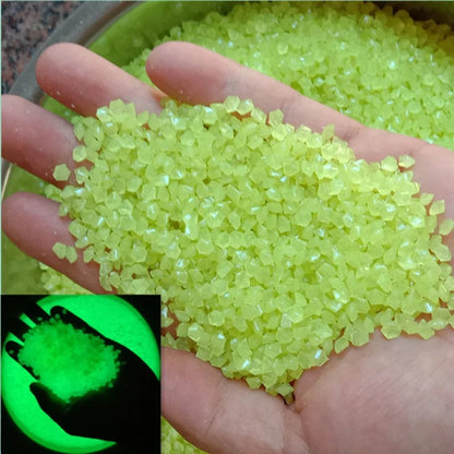 Glow In Dark Pebbles 1000pcs 3-5mm Luminous Garden Aquarium Decor