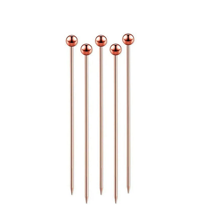 Stainless Steel Cocktail Picks - Reusable Fruit Forks Bar Tools