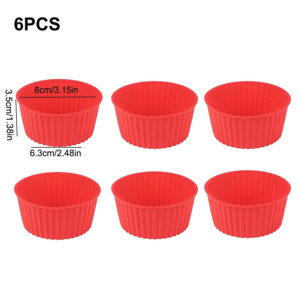 Silicone Air Fryer Cake Mold - Reusable Oven Baking Bowl Pudding