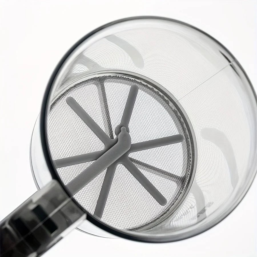 Semi-Automatic Flour Sifter Hand Press Transparent Non-Stick Sieve