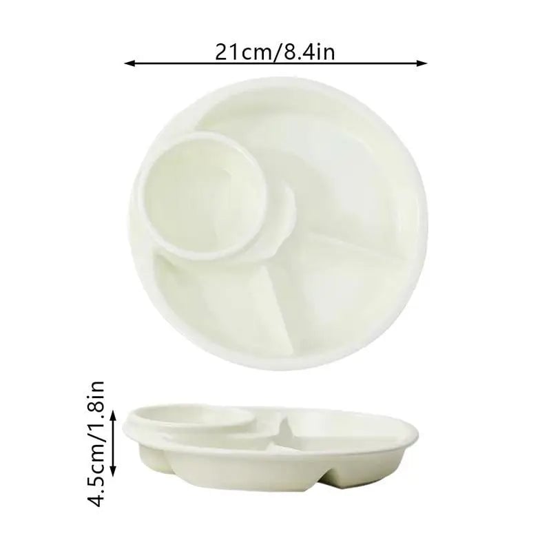 Round Multi-Purpose Serving Plate - Fruit, Snacks, Desserts & Dips