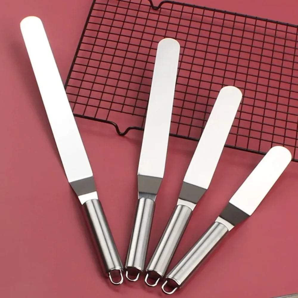 Stainless Steel Cake Spatula 6/8/10/12 Inch Icing Frosting Tool
