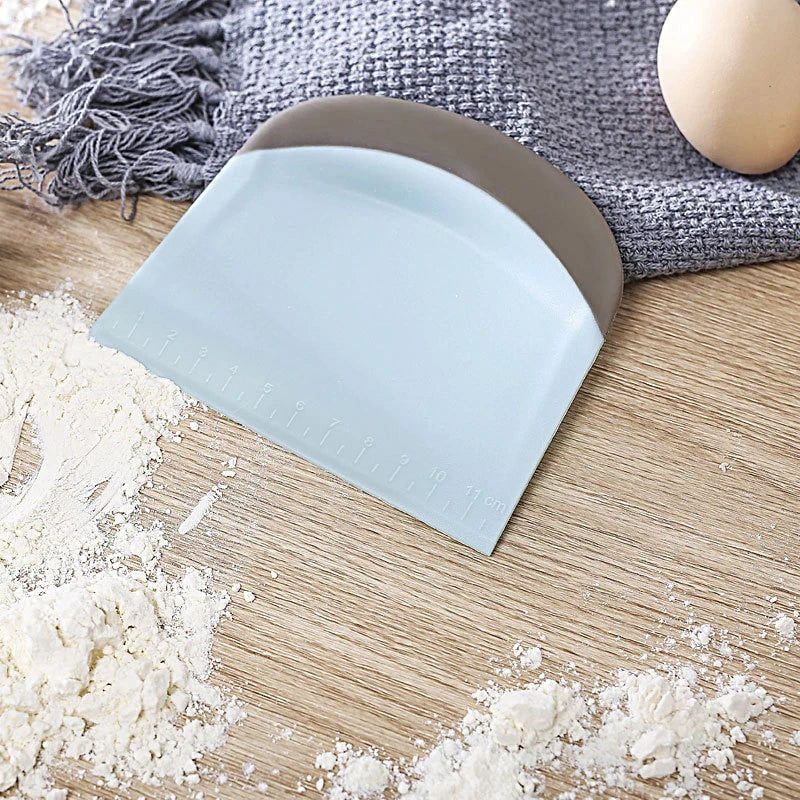 Stainless Steel Dough Scraper with Measurement Scale - Bench Cutter