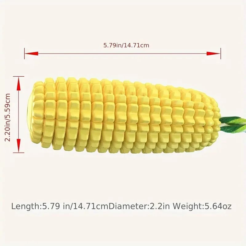 Durable Squeaky Corn Stick Dog Chew Toy - Heavy Duty for Aggressive Chewers