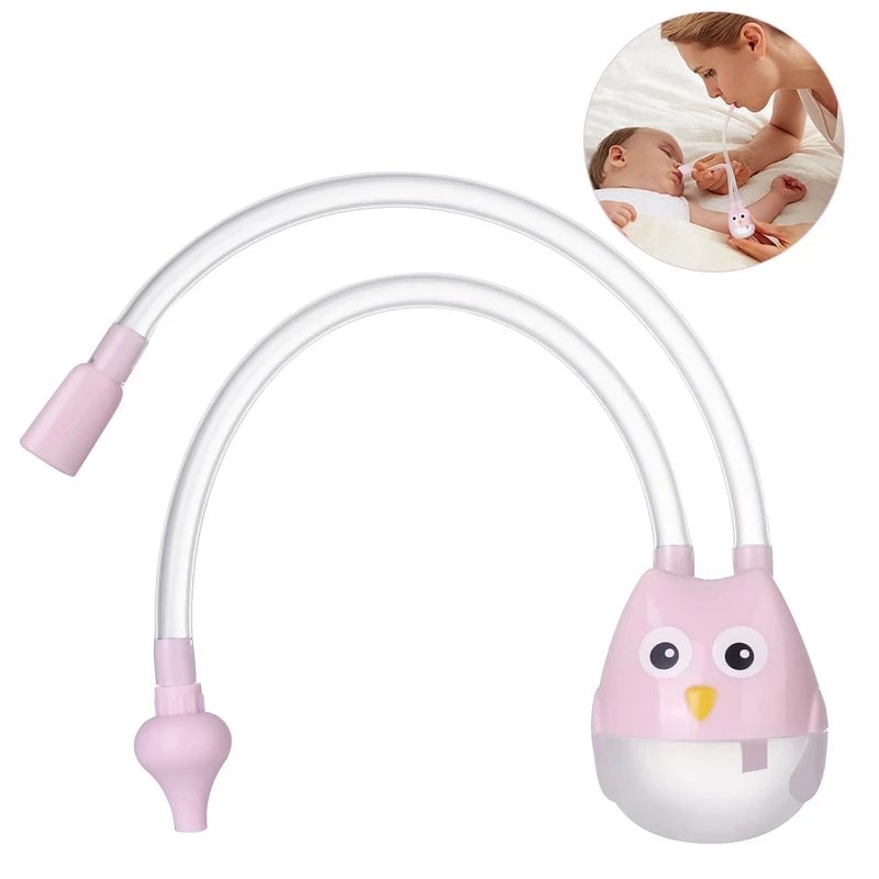 Newborn Baby Nasal Aspirator - Safe Suction Nose Cleaner Device