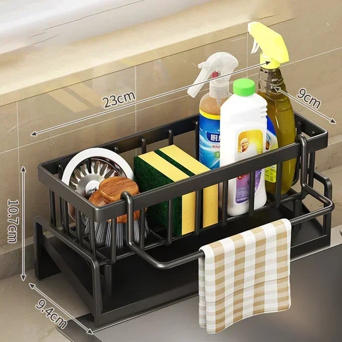 Multifunctional Kitchen Sink Organizer Rack - Sponge Drainer Shelf