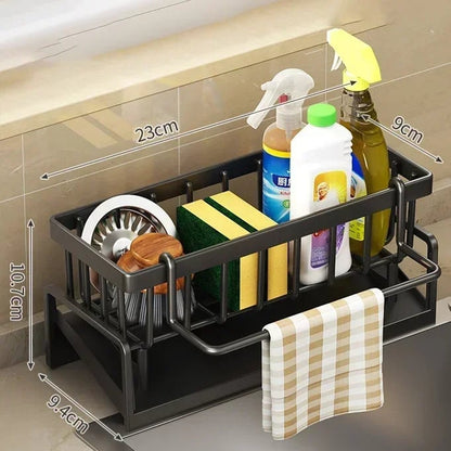 Multifunctional Kitchen Sink Organizer Rack - Sponge Drainer Shelf