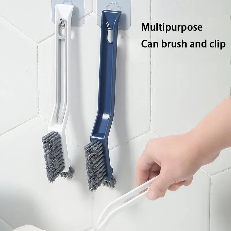 2-in-1 Corner Gap Cleaning Brush - Bathroom Floor Tile Scrubber