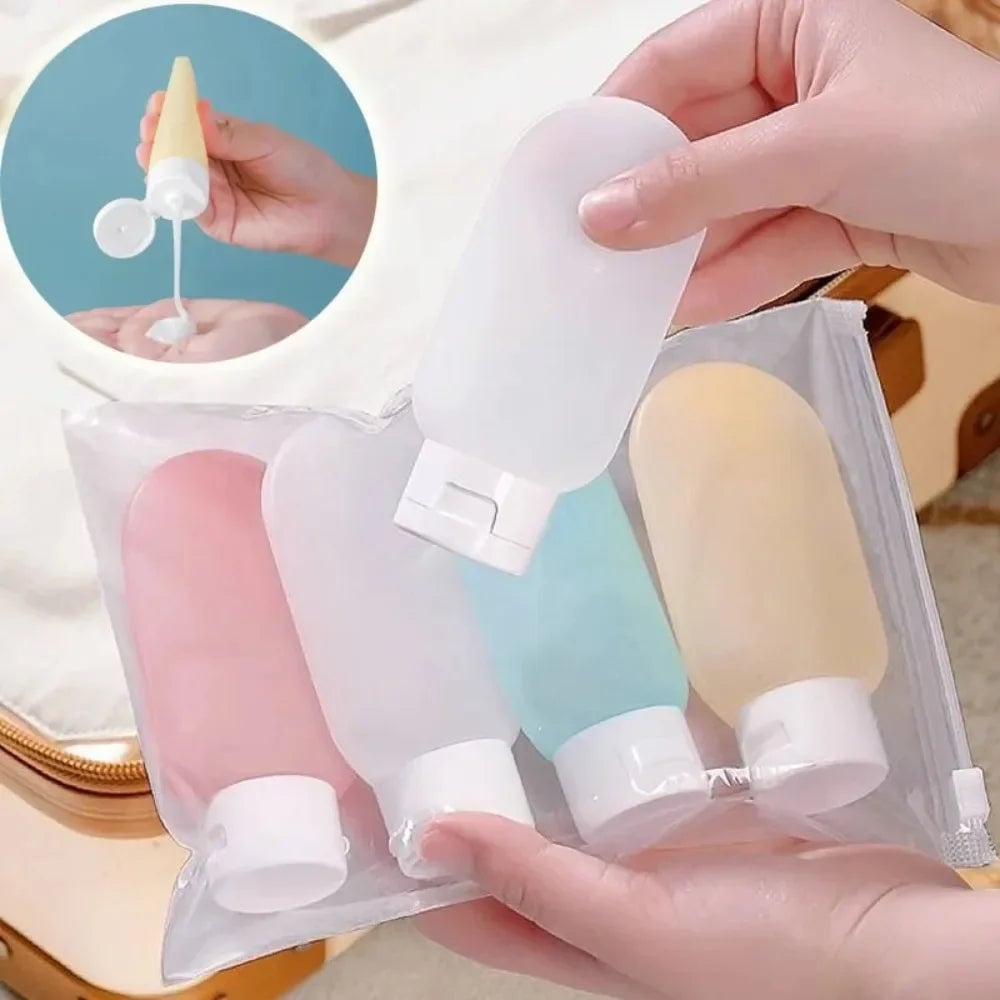 60ml Refillable Squeeze Bottles - 4Pcs Soft Lotion Travel Containers