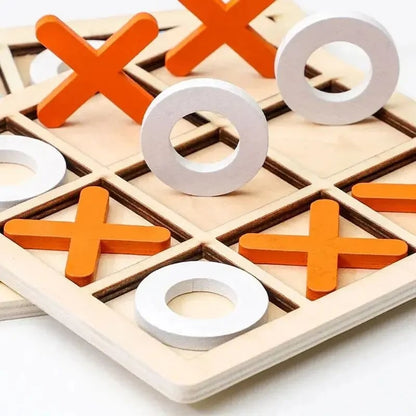 Wooden Chess Puzzle Educational Toy - Montessori Brain Training Game