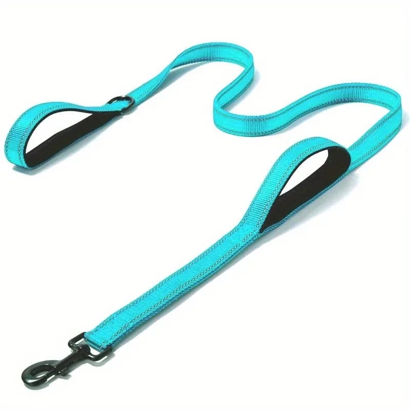 Heavy Duty Double Handle Chain Dog Leash - Training Control Lead