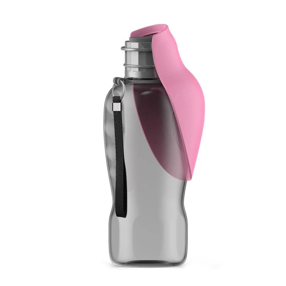 800ml Portable Dog Water Bottle with Bowl - Travel Dispenser