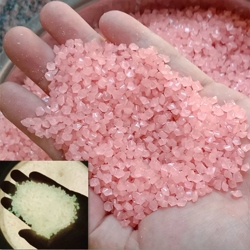 Glow In Dark Pebbles 1000pcs 3-5mm Luminous Garden Aquarium Decor